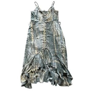 Malibu Bum Iris Tie Dye Boho Chic Flowy Dress size Medium
